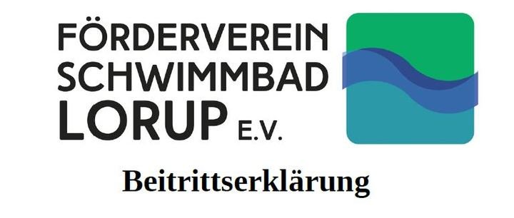 Kopf der Beitrittserklärung mit Vereinslogo