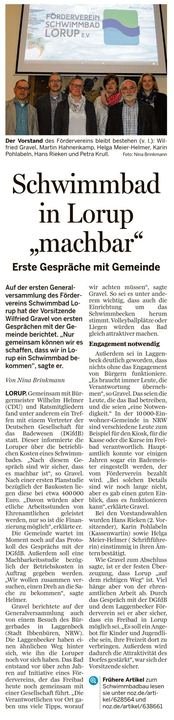 Zeitungsausschnitt Ems-Zeitung vom 28.04.2016
