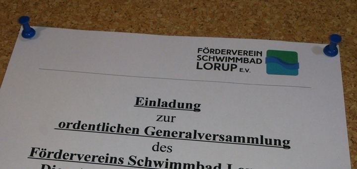 Einladung zur ordentlichen Generalversammlung (Aushang)